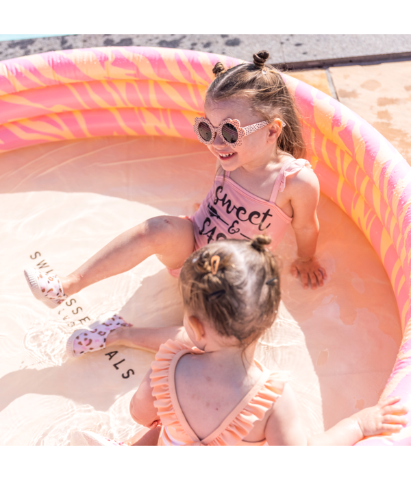 Kinderzwembad Zebra Roze Groot (150cm)