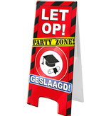 Waarschuwingsbord Geslaagd