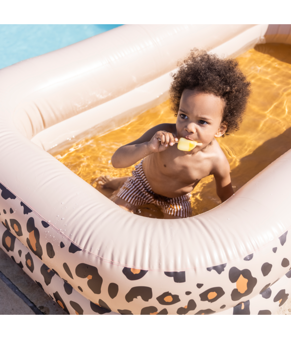 Rechthoekig Zwembad Panterprint Beige (211cm)