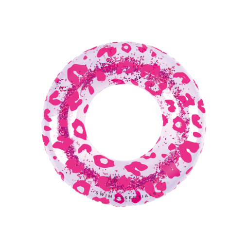 Luxe Zwemband Glitter Roze Panterprint (90cm)