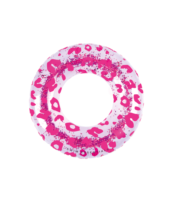 Luxe Zwemband Glitter Roze Panterprint (90cm)