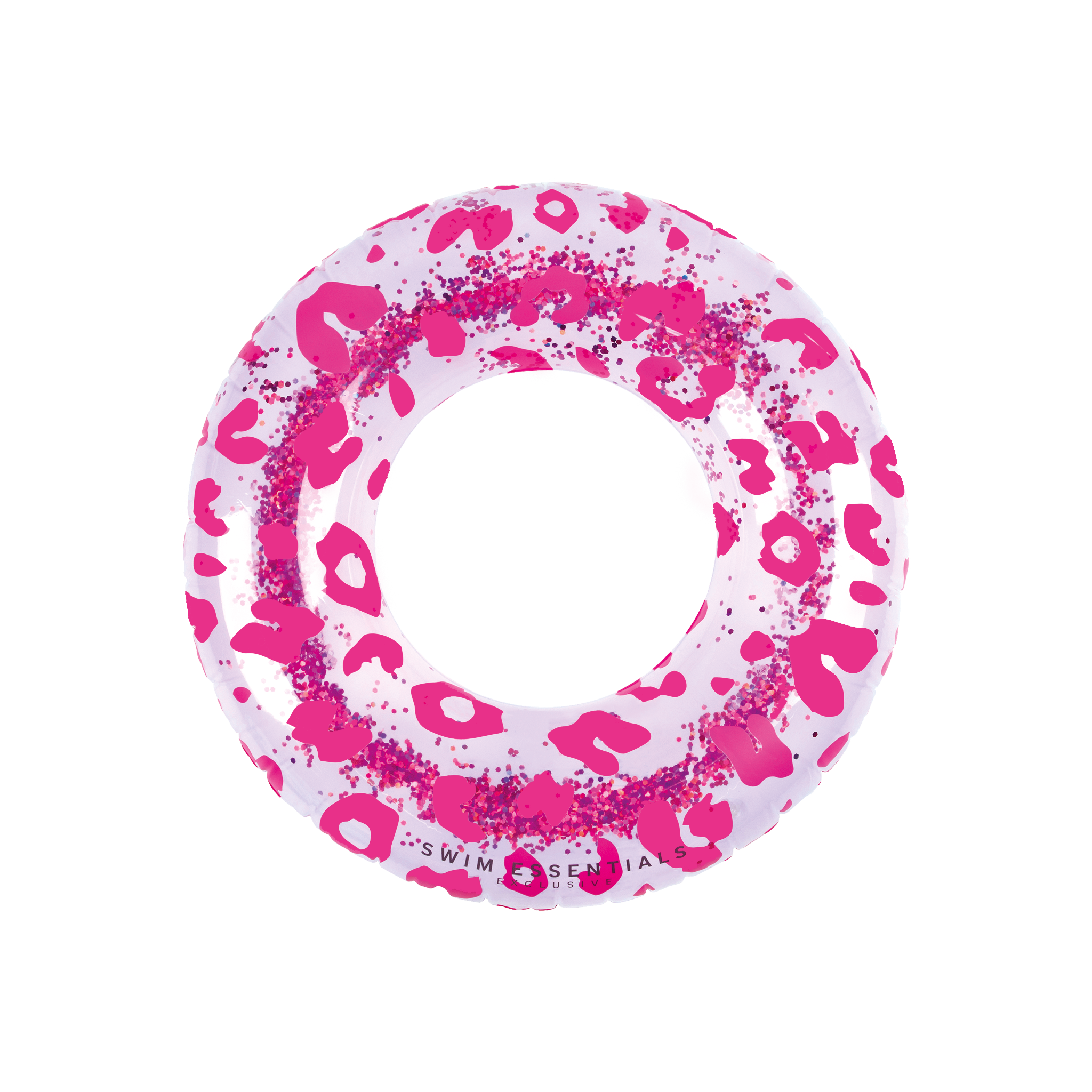 Luxe Zwemband Glitter Roze Panterprint (90cm)