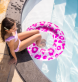 Luxe Zwemband Glitter Roze Panterprint (90cm)