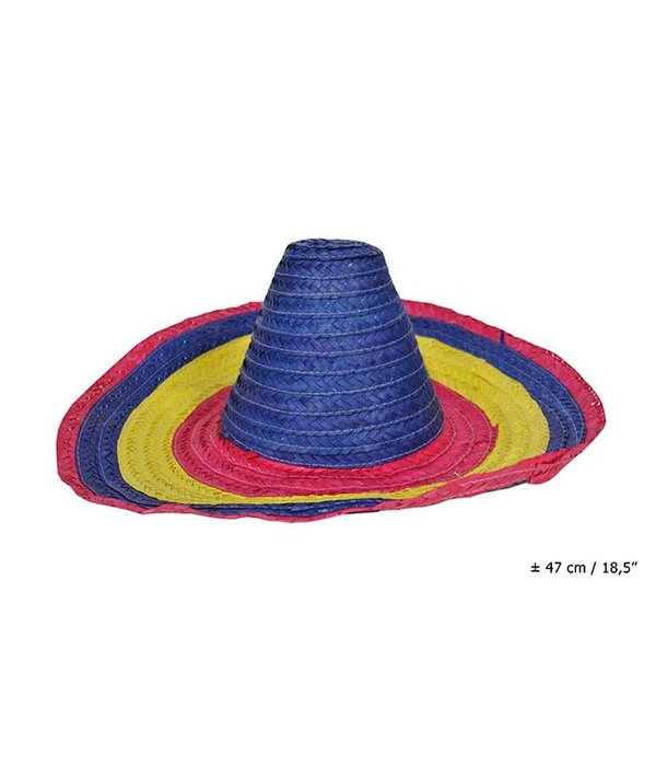 Hoed sombrero 3 kleuren