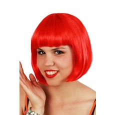 Toppers eco bobline pruik rood