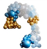 Luxe Ballonboog Set Blauw/Goud Premium