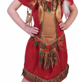 Indiaans meisje kostuum Red Hawk elite