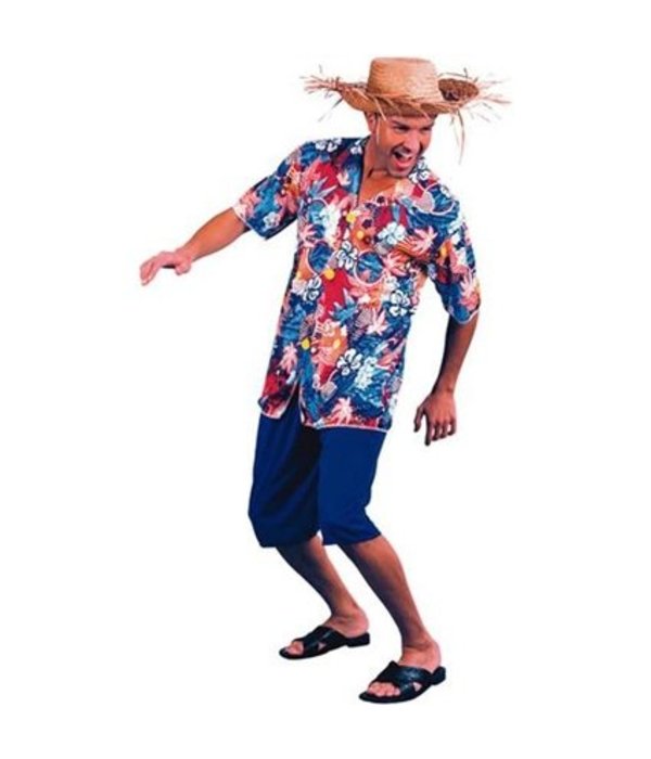 Hawaii kostuum heren + Hoed