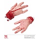 Afgehakte hand met afgesneden vinger
