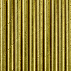 Papieren Rietjes Goud - 10 Stuks