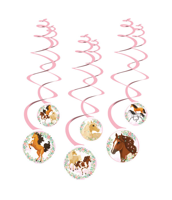 Hangdecoratie Paarden Beautiful (6st)