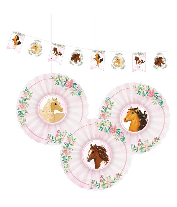 Decoratieset Paarden Beautiful (4st)