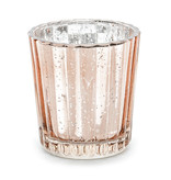 Glazen Theelichthouders Rosé Goud (4st)