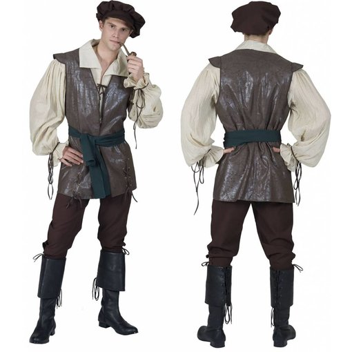 Middeleeuwse farmer 5-delig