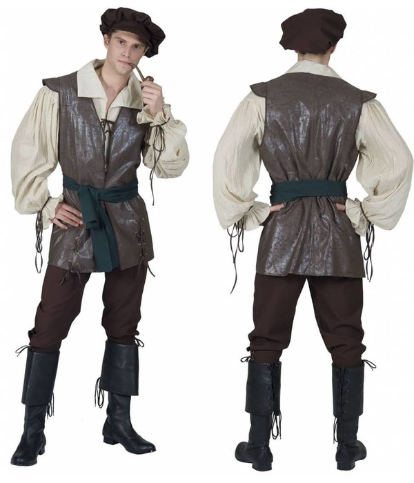 Middeleeuwse farmer 5-delig