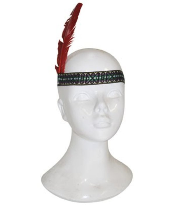 Indianenhaarband met veer