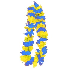 Hawaiikrans Blauw/Geel