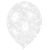 Ballonnen Transparant Confetti Bruiloft (6st)