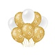 Ballonnen 18 Jaar Goud/Wit (8st)