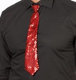Stropdas rood pailletten
