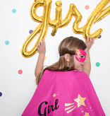 Folieballon 'Girl' Goud 77x70cm