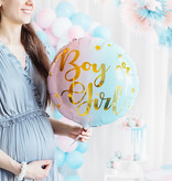 Glossy Folieballon Boy or Girl 35cm