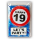 Happy Age Kaart 19 Jaar