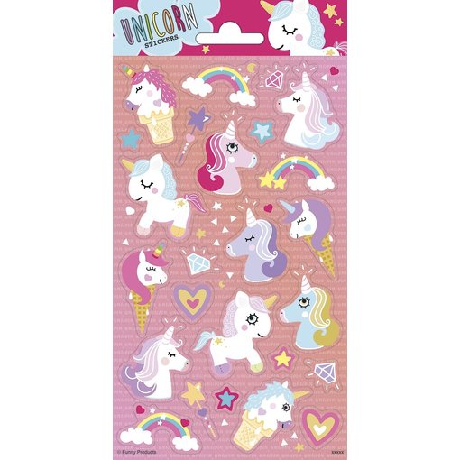 Eenhoorn Stickervel Fancy