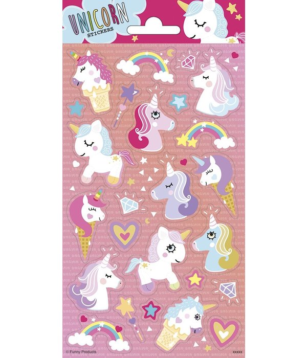 Eenhoorn Stickervel Fancy