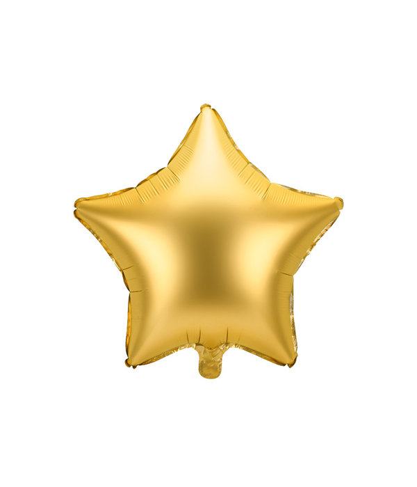 Folieballon ster goud Satijn 48cm