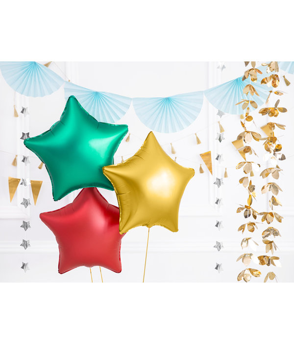 Folieballon ster goud Satijn 48cm