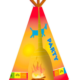 Indianen Party Uitnodigingen - 8 stuks