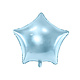 Lichtblauwe Metallic Ster Folieballon 48cm
