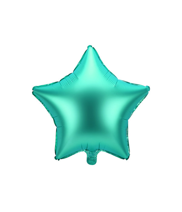 Folieballon ster Groen satijn 48cm