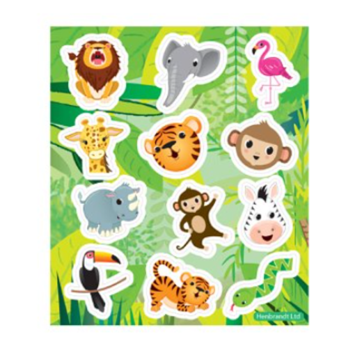 Jungle Stickervel (10x11cm)