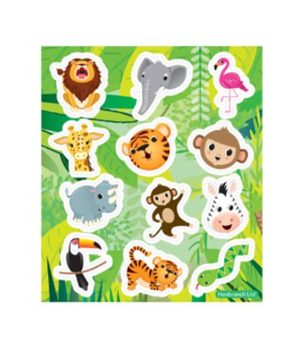Jungle Stickervel (10x11cm)