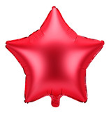 Folieballon ster rood Satijn 48cm