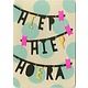 XL Verjaardagskaart Hiep Hiep Hoera Slinger
