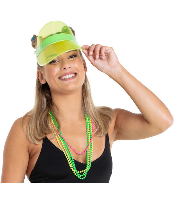 Zonneklep neon groen