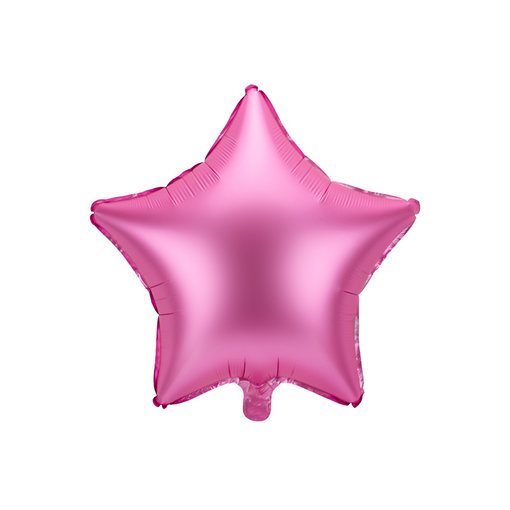Folieballon Ster Pink Satijn 48cm
