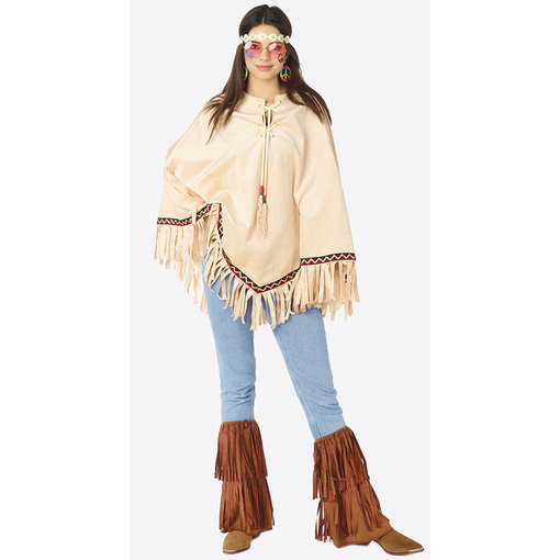 Poncho Ibiza Indiaan Beige