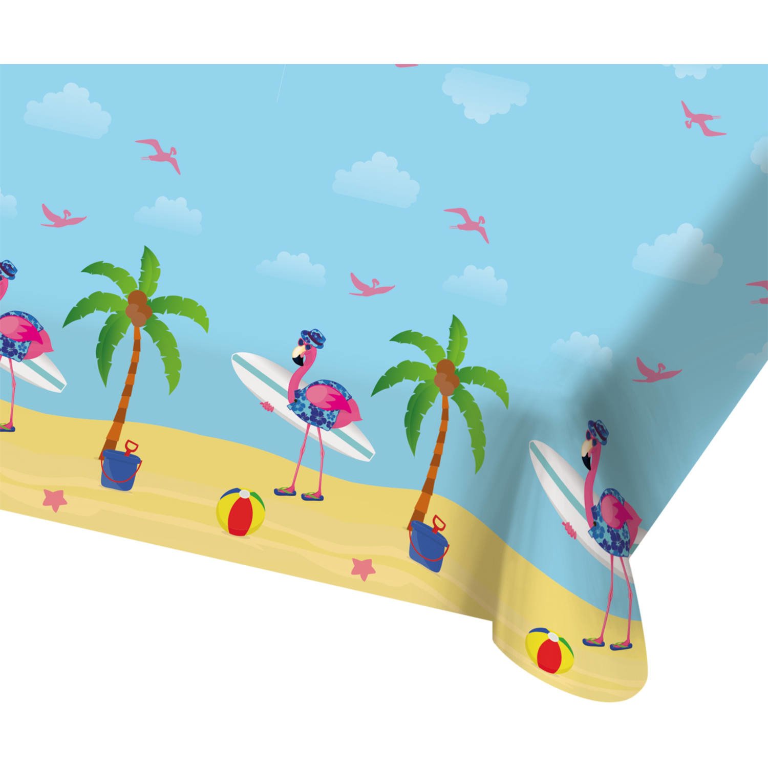 Tafelkleed Beach Flamingo (130x180 cm)