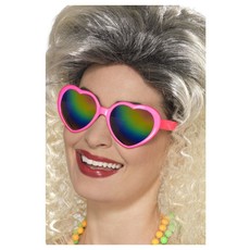 Hartjesbril Roze Met Regenboogglas