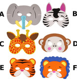 Jungle dierenmasker kind