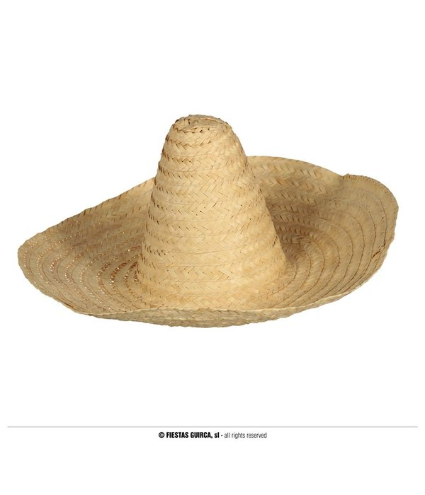 Mexicaanse Strohoed Naturel Miguel (50cm)