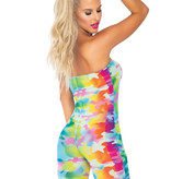 Festival romper regenboog camouflage