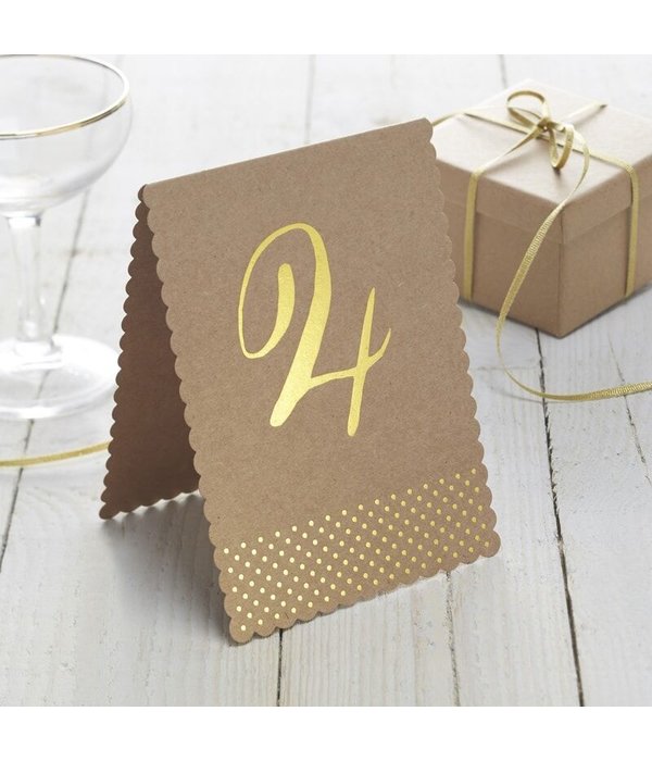 Tafelnummer Bordjes (12st)