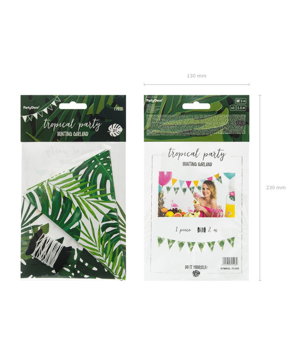 Hawaii vlaggenlijn bladeren D.I.Y