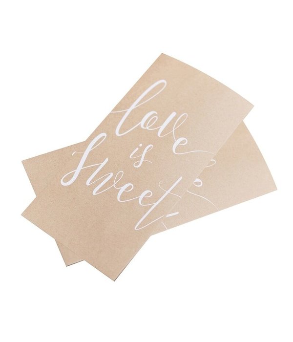 Love is Sweet Bruiloft zakjes (20st)