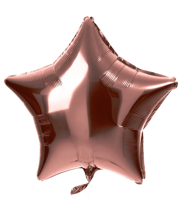 Folieballon Ster Brons Shiny (48cm)